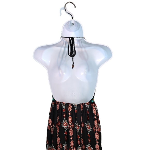 Boho Crochet Halter Maxi Skirt - M - Picture 4 of 7